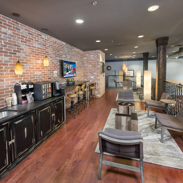 Porter Westside - Leasing Office and Lobby with Coffee Bar