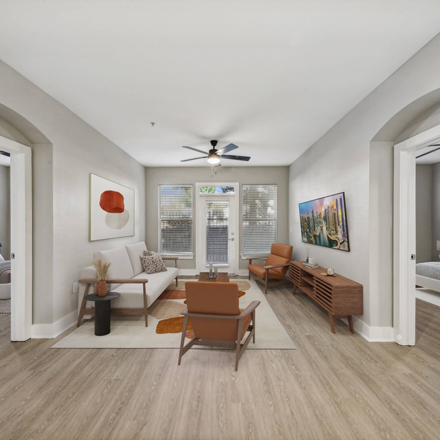 Porter Westside - Apartments in Atlanta, GA - Renovated Living Room